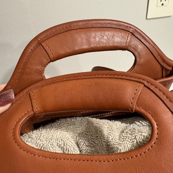 Vintage COACH Drawstring Backpack British Tan Shopper Handles 9994 - Picture 9 of 10